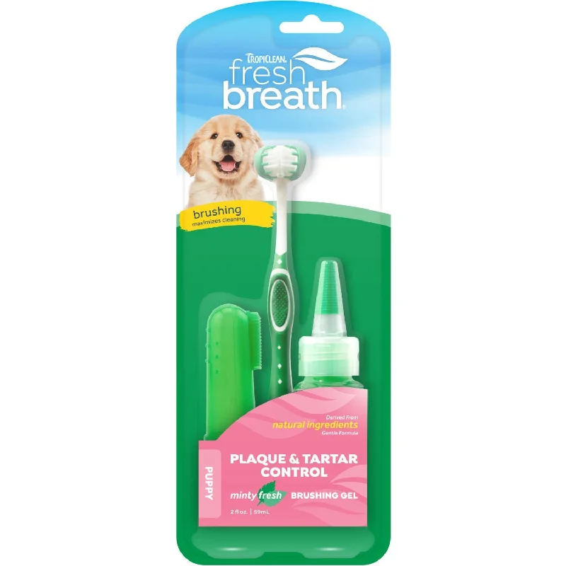 TROPICLEAN Fresh Breath Set za oralnu higijenu štenaca, 59ml