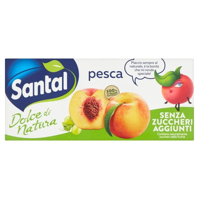 Santal No Sugar Peach   3 x 200ml