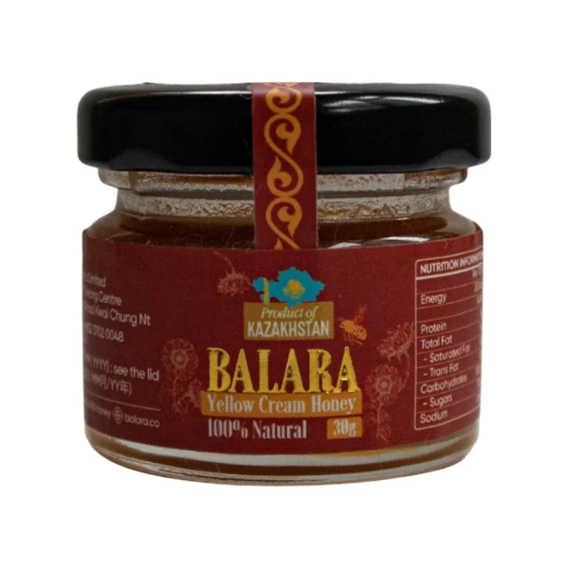 Balara Yellow Cream Honey-100% Organic Kazakhstani Honey(30G)