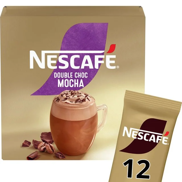 Nescafe Gold Double Choc Mocha Instant Coffee Sachets   12 per pack