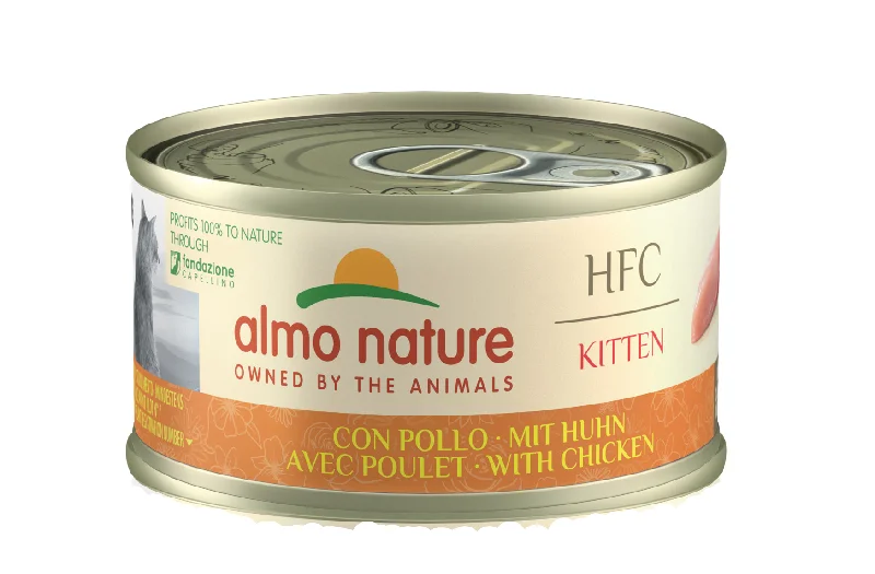 ALMO NATURE HFC Natural konzerva za mačke, Kitten s piletinom, 70g