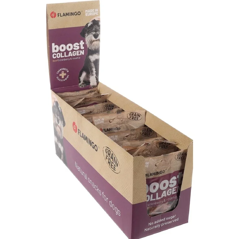 FLAMINGO Boost Collagen Crisps Poslastica za pse s govedinom, bez žitarica, 60g