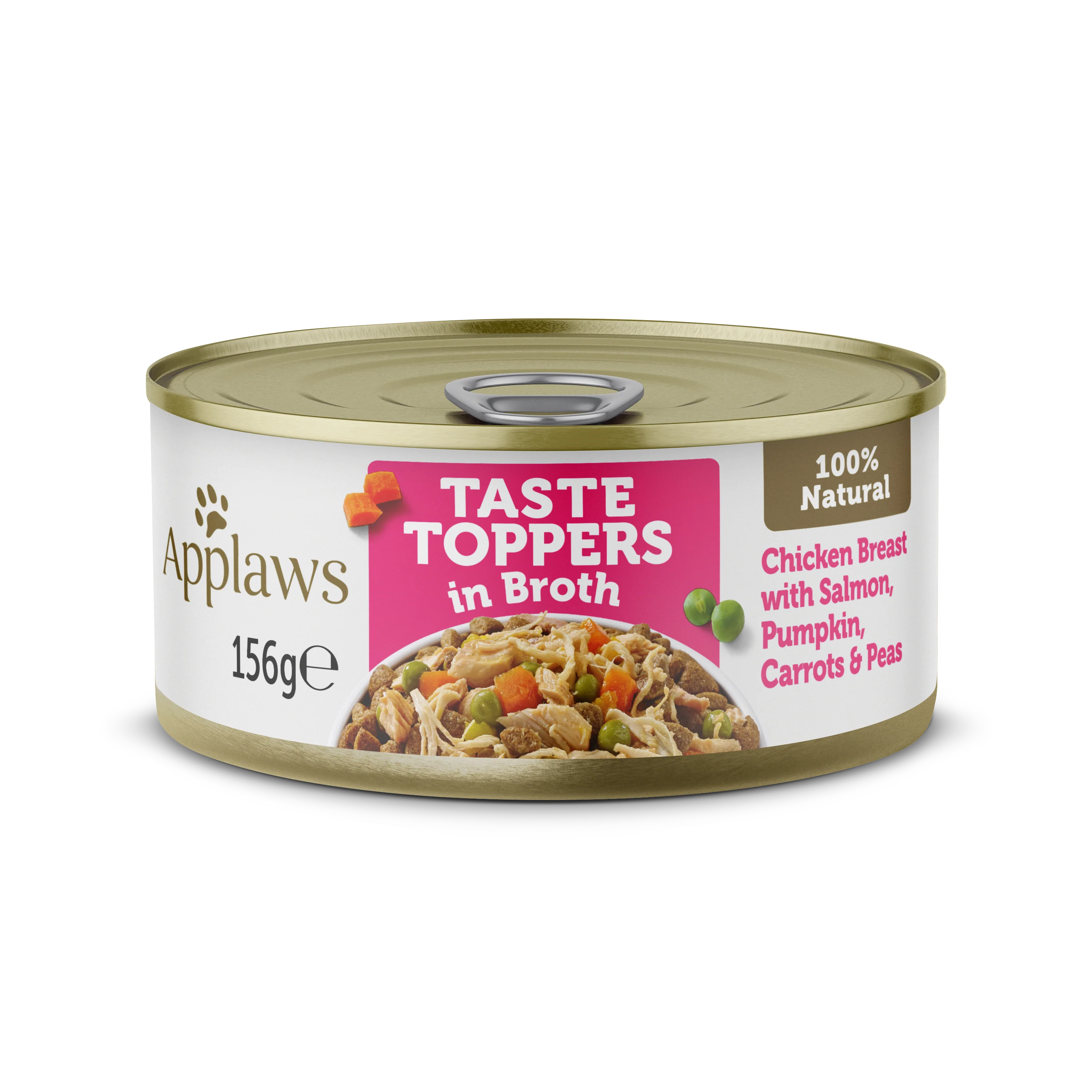 Applaws Tasty Toppers dog tin Chicken Breast with Salmon, 156g