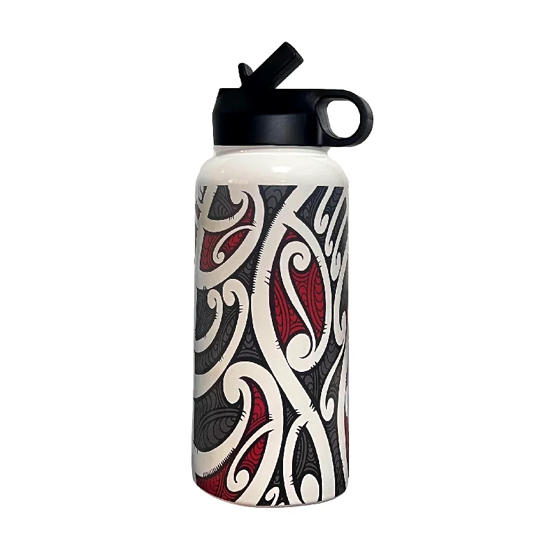 Moana Road Drink Bottle 1 Litre Miriama Grace Smith Red