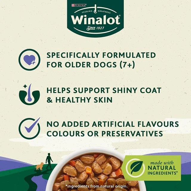 Winalot Meaty Chunks Senior Mixed in Gravy Wet Dog Food   12 x 100g