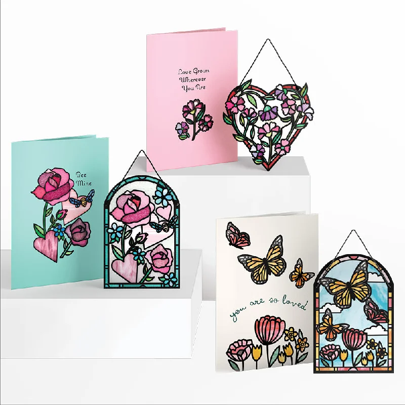 Lovely Blooms Suncatcher Card 3-Pack