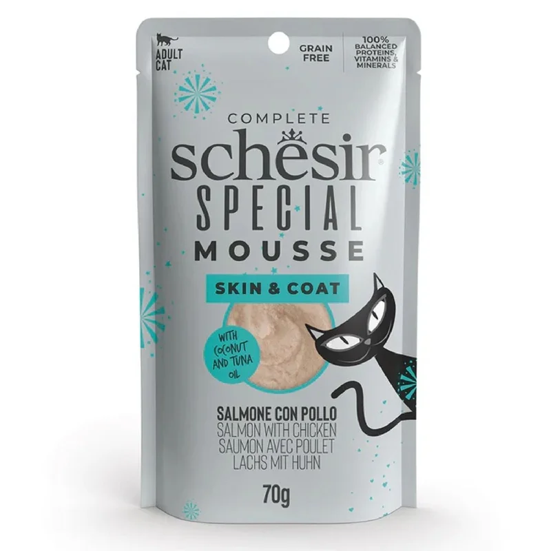 SCHESIR Special Need Kesica za mačke Mousse, Skin&Coat, 70g