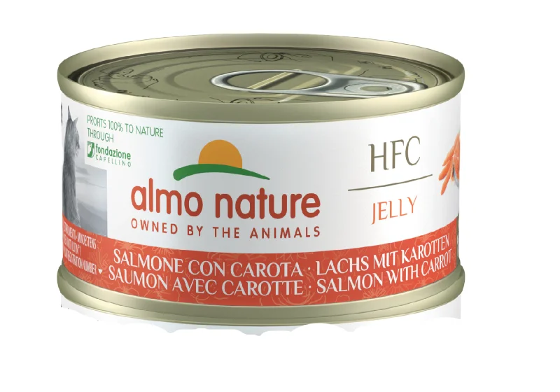 ALMO NATURE HFC Jelly konzerva za mačke, s lososom i šargarepom, 70g