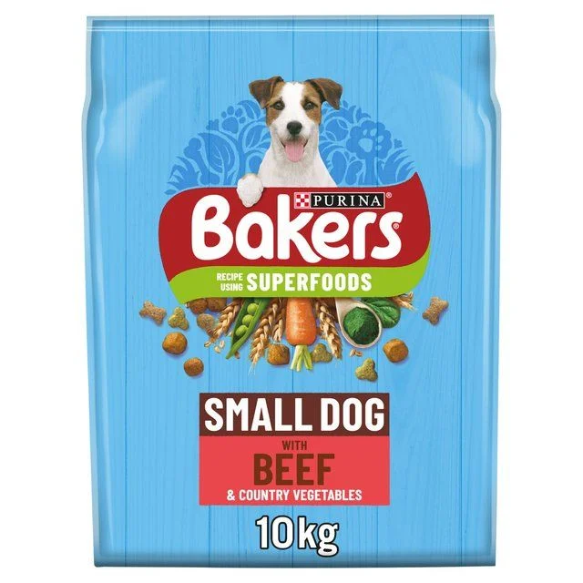 Bakers Small Dog Beef Dry Dog Food   10kg