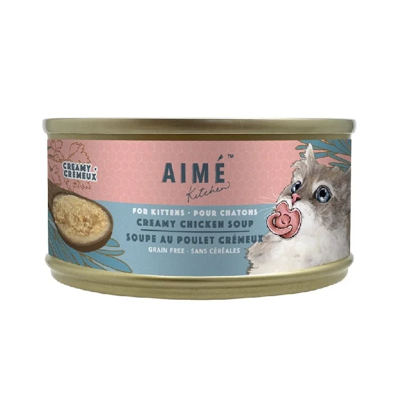 24 罐優惠套裝 - Aime Kitchen - Creamy Chicken Soup For Kittens 忌廉濃雞湯幼貓罐 75g (TCC75-K)