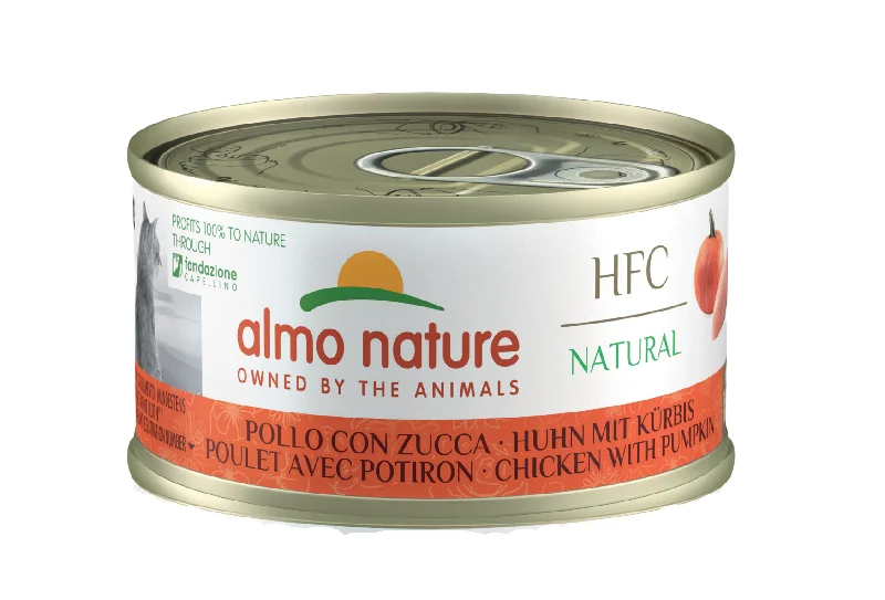 ALMO NATURE HFC Natural konzerva za mačke, s piletinom i bundevom, 70g