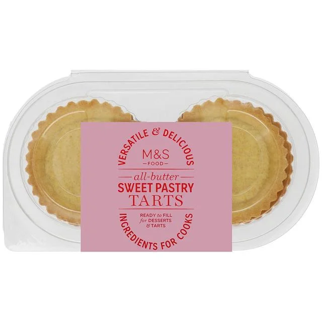 M&S All Butter Sweet Pastry Tartlets   144g