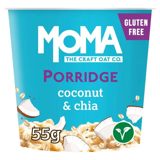 MOMA Coconut & Chia Jumbo Oat Porridge Pot Gluten Free Vegan   55g