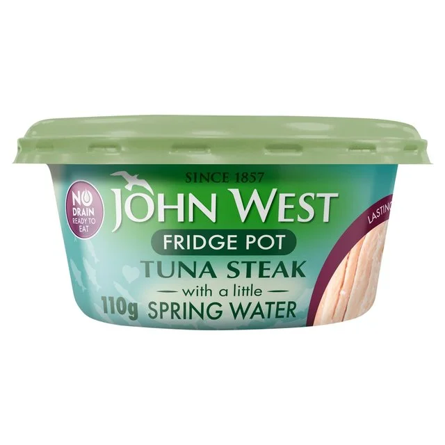 John West No Drain Fridge Pot Tuna Steak In Spring Water   110g