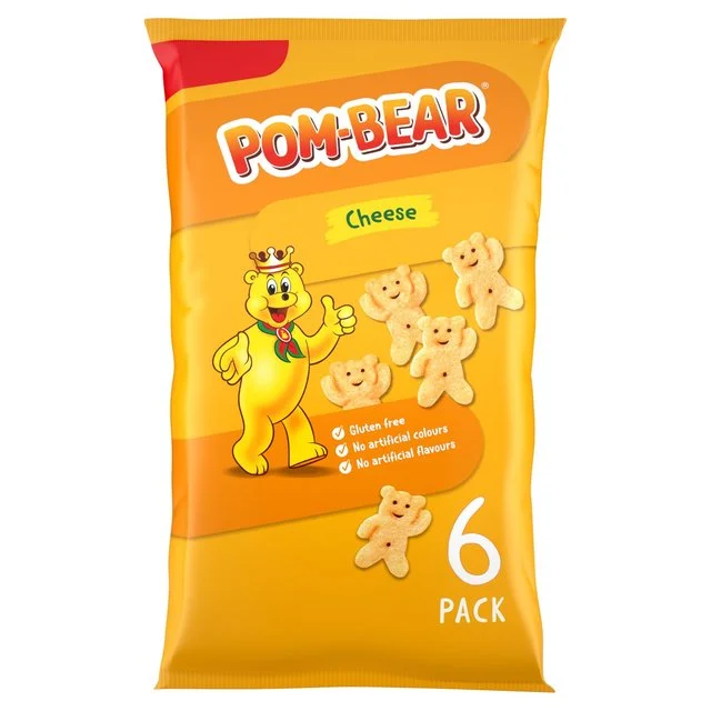 Pom-Bear Cheese Multipack Crisps 6 Pack   6 per pack