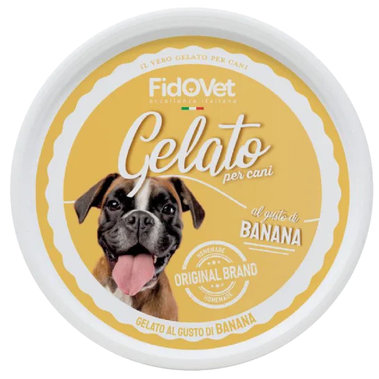 FIDOVET Gelato Sladoled za pse, s ukusom banane, 40g