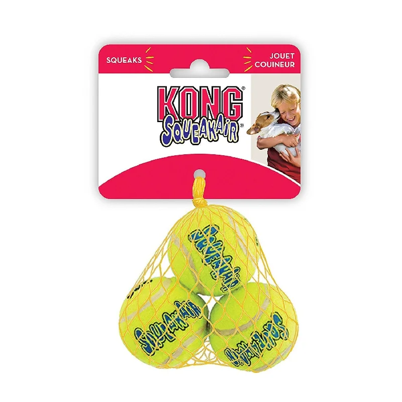 KONG Squeakair Dog Toy Tennis Ball - X-Small Pack of 3